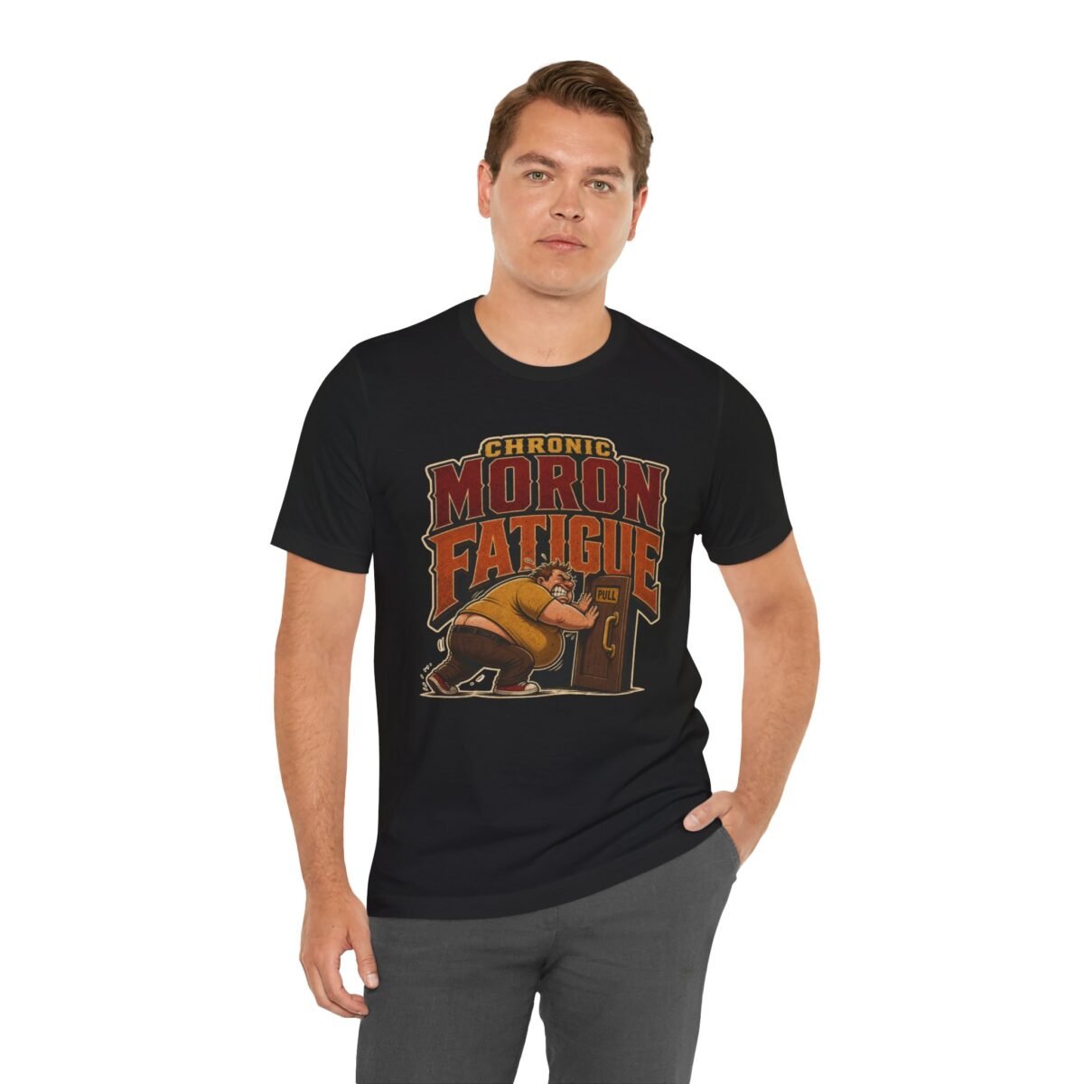 11413098882460384026_2048.jpeg Chronic Moron Fatigue T-Shirt — Funny Retro Sleepy Cartoon Tee